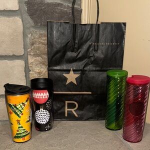 Starbucks bundle of Festive Tumblers